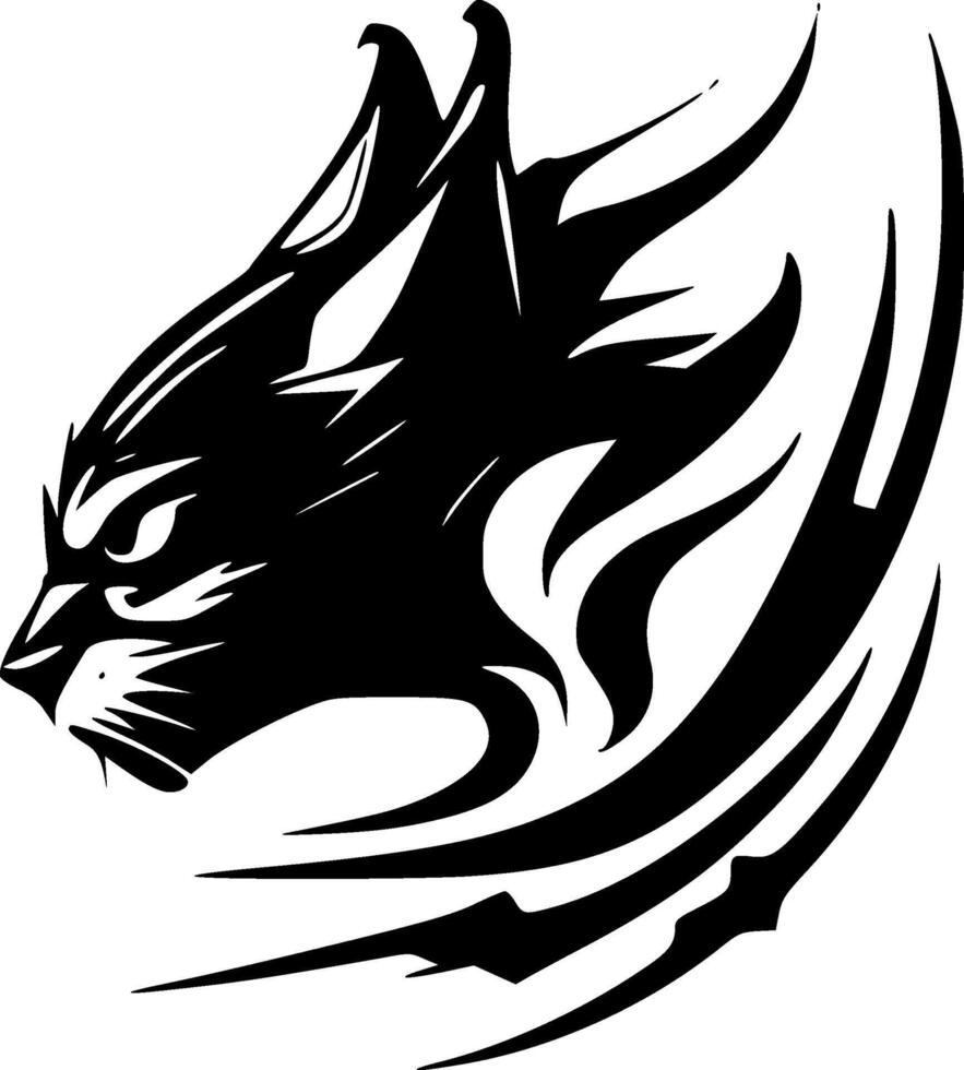 Wildcat, Minimalist and Simple Silhouette - Vector illustration