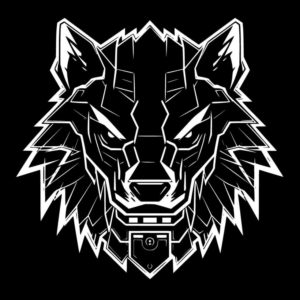 Wolf - Minimalist and Flat Logo - Vector illustration
