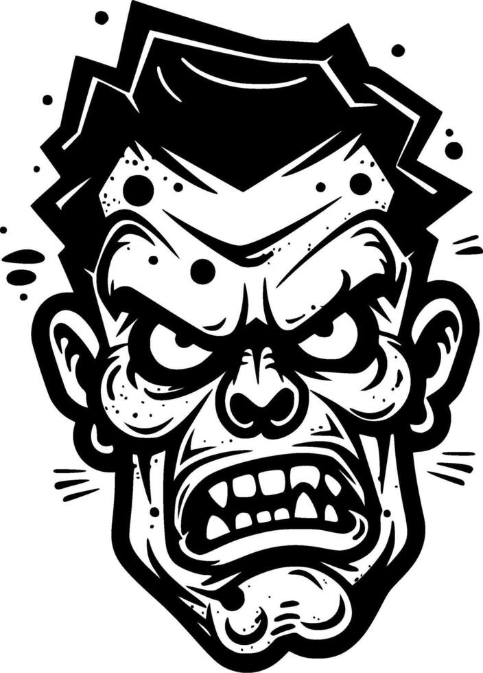 Zombie, Minimalist and Simple Silhouette - Vector illustration