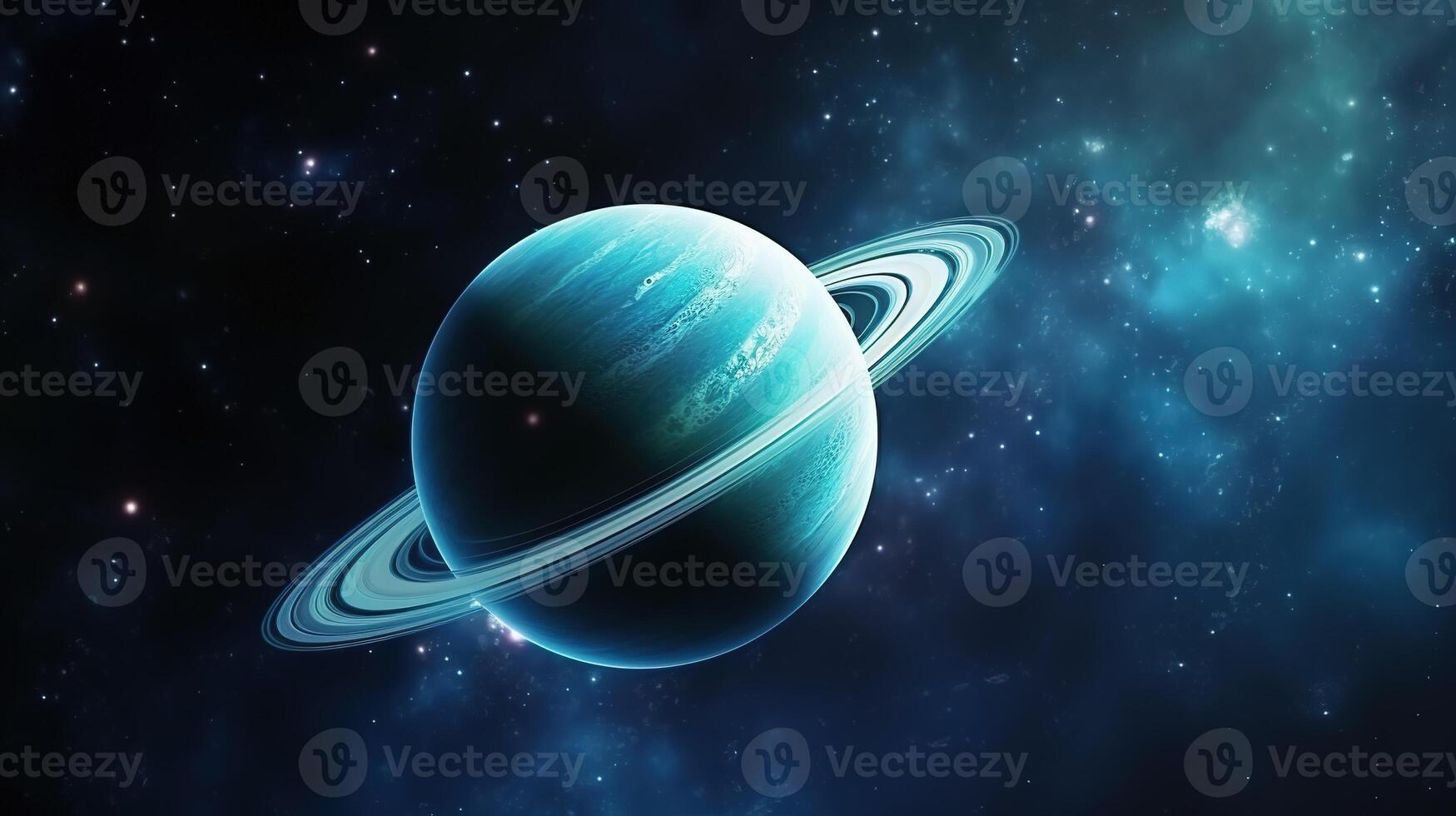 AI generated Neptune Planet in Space. Celestial, Cosmic, Solar System, Astronomy, Universe, Galactic, Planetary photo