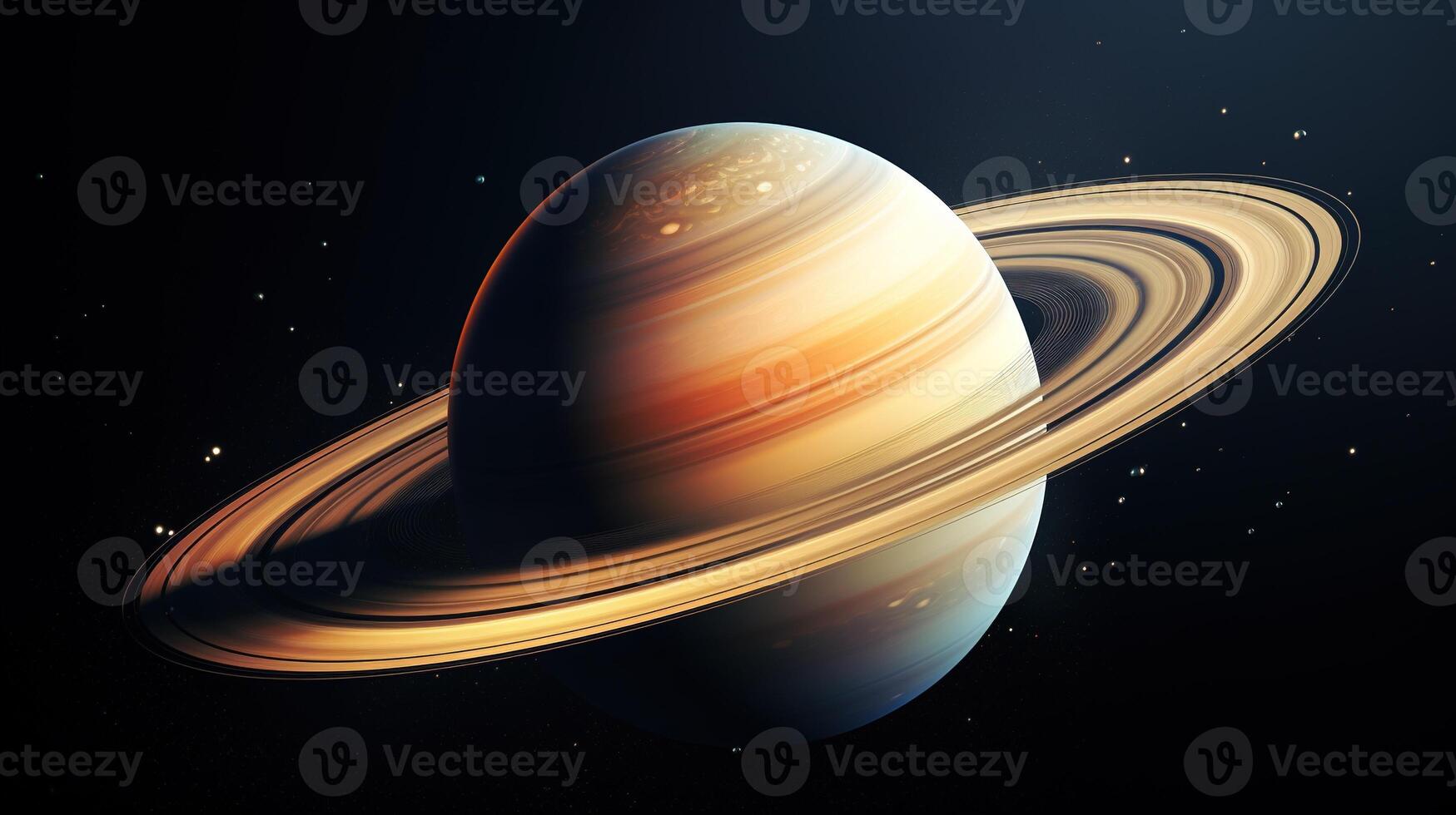 ai generado Saturno planeta en espacio. celestial, cósmico, solar sistema, astronomía, universo, galáctico, planetario foto