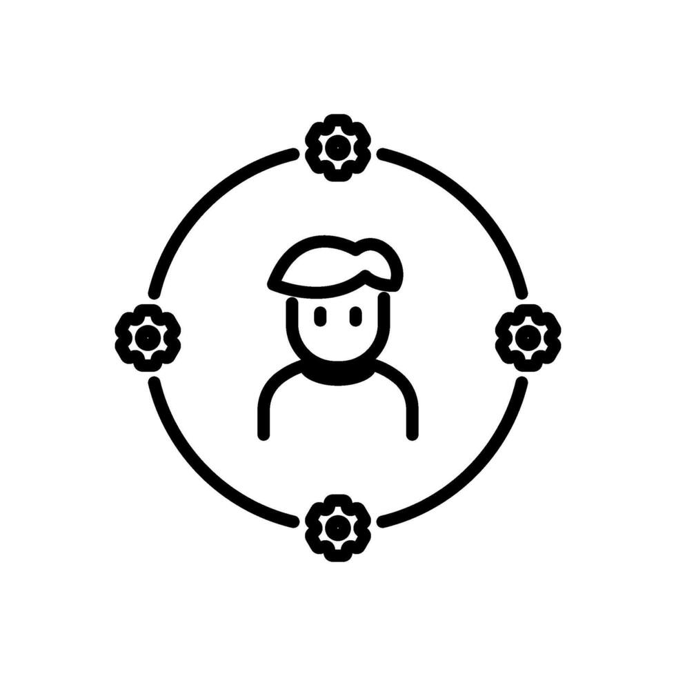 skill icon vector in line style
