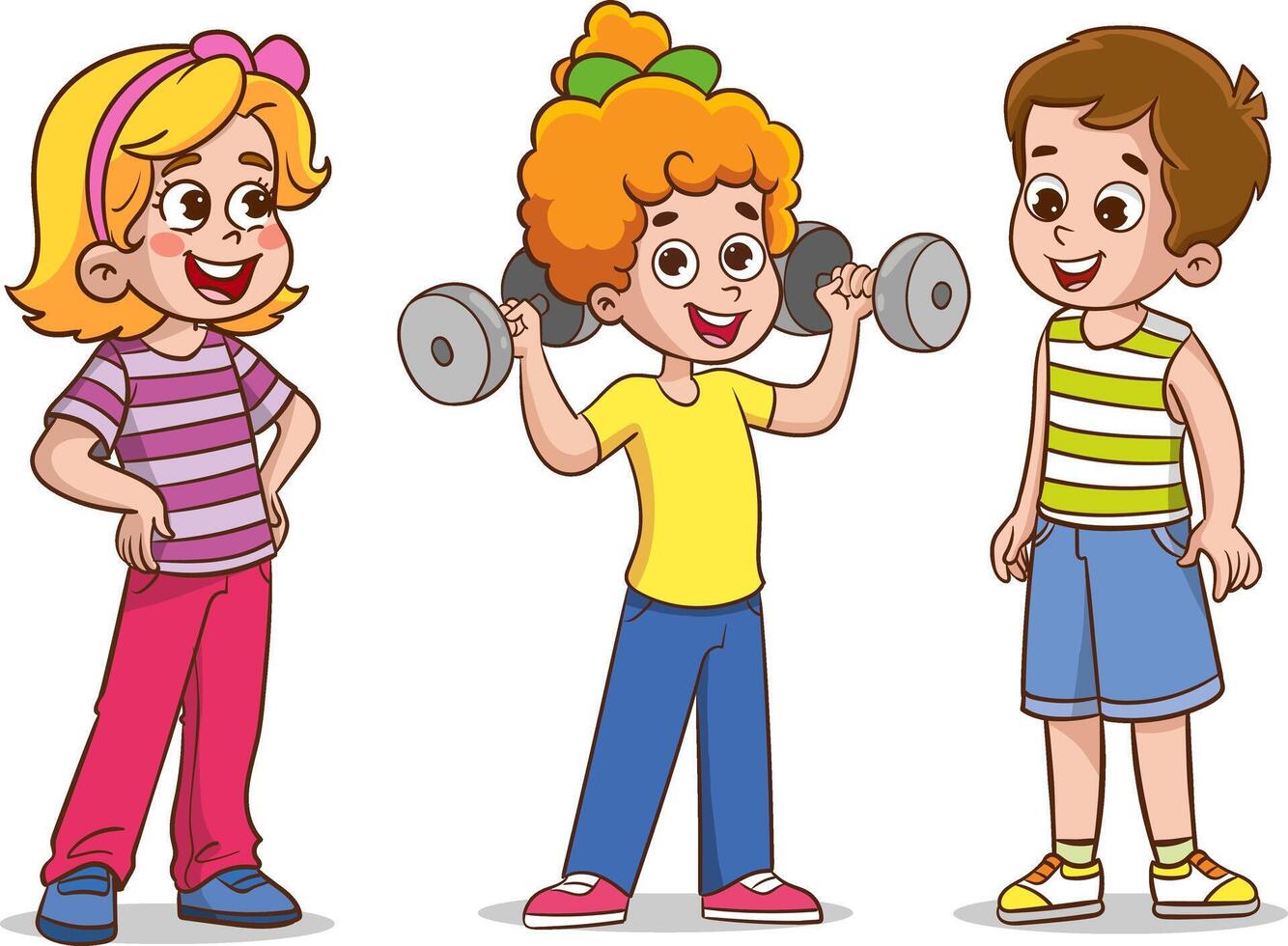 Kids Fitness Vector Art, Icons, and Graphics for Free Download