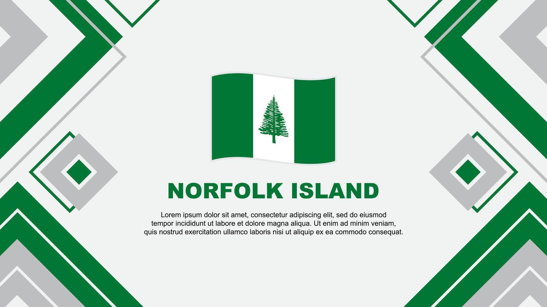 Norfolk Island Flag Abstract Background Design Template. Norfolk Island Independence Day Banner Wallpaper Vector Illustration. Norfolk Island Background