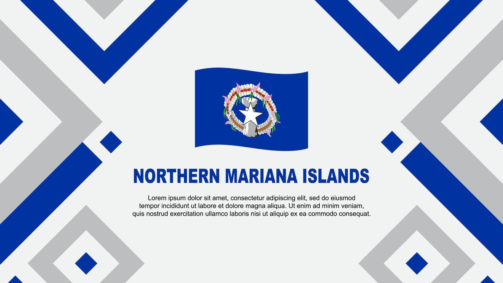 Northern Mariana Islands Flag Abstract Background Design Template. Northern Mariana Islands Independence Day Banner Wallpaper Vector Illustration