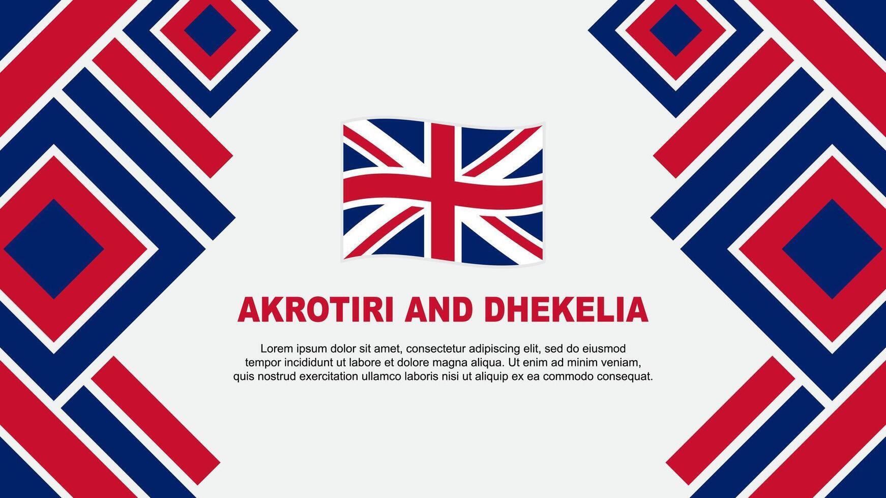 Akrotiri And Dhekelia Flag Abstract Background Design Template. Akrotiri And Dhekelia Independence Day Banner Wallpaper Vector Illustration