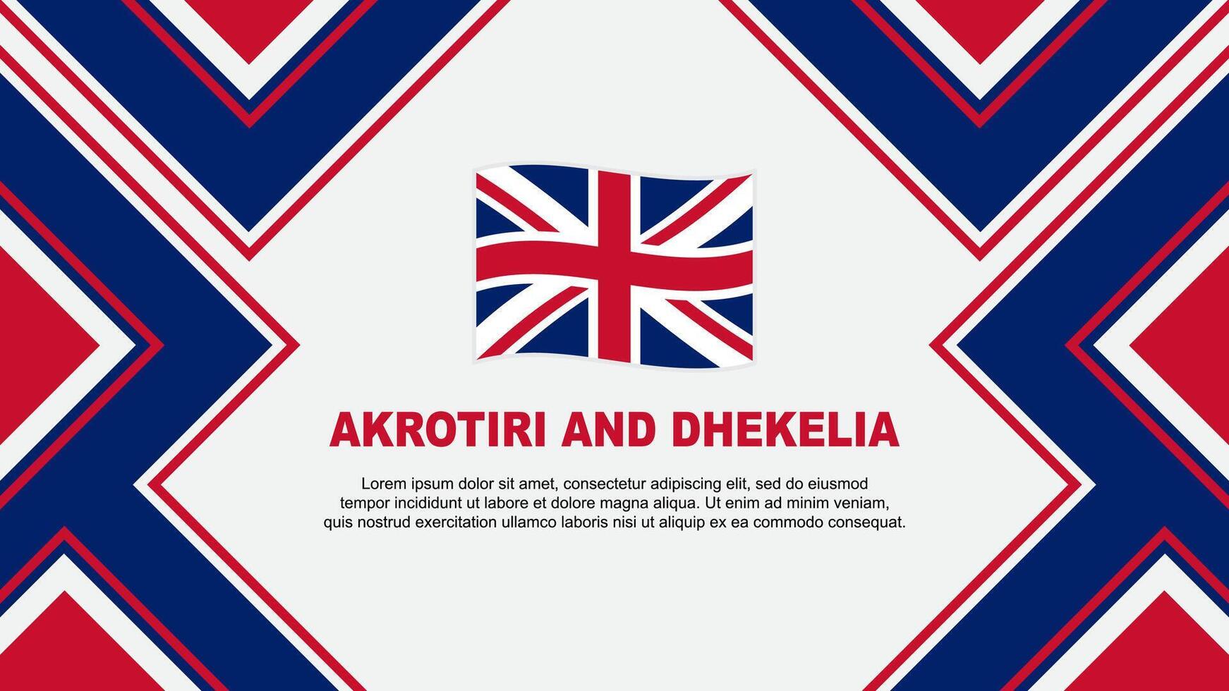 acrotiri y dhekelia bandera resumen antecedentes diseño modelo. acrotiri y dhekelia independencia día bandera fondo de pantalla vector ilustración. vector