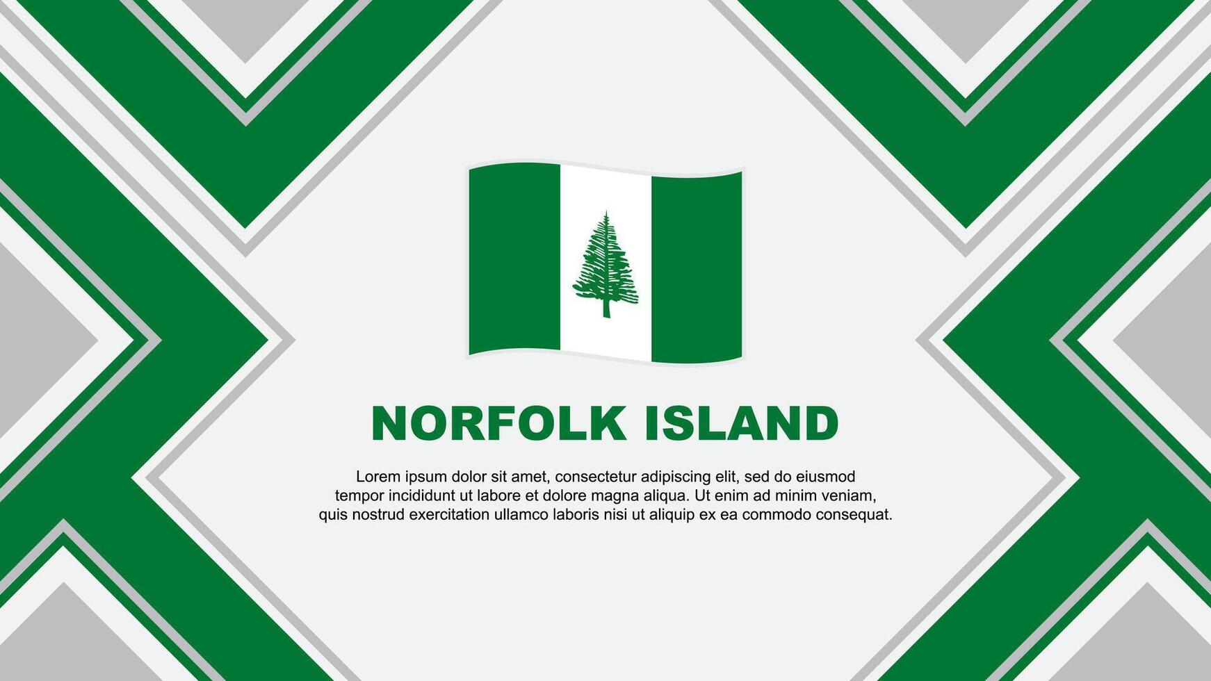 Norfolk Island Flag Abstract Background Design Template. Norfolk Island Independence Day Banner Wallpaper Vector Illustration. Norfolk Island Vector