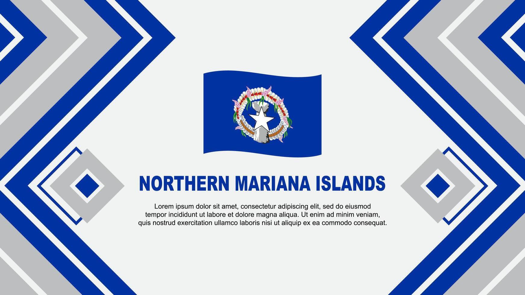 Northern Mariana Islands Flag Abstract Background Design Template. Northern Mariana Islands Independence Day Banner Wallpaper Vector Illustration. Design