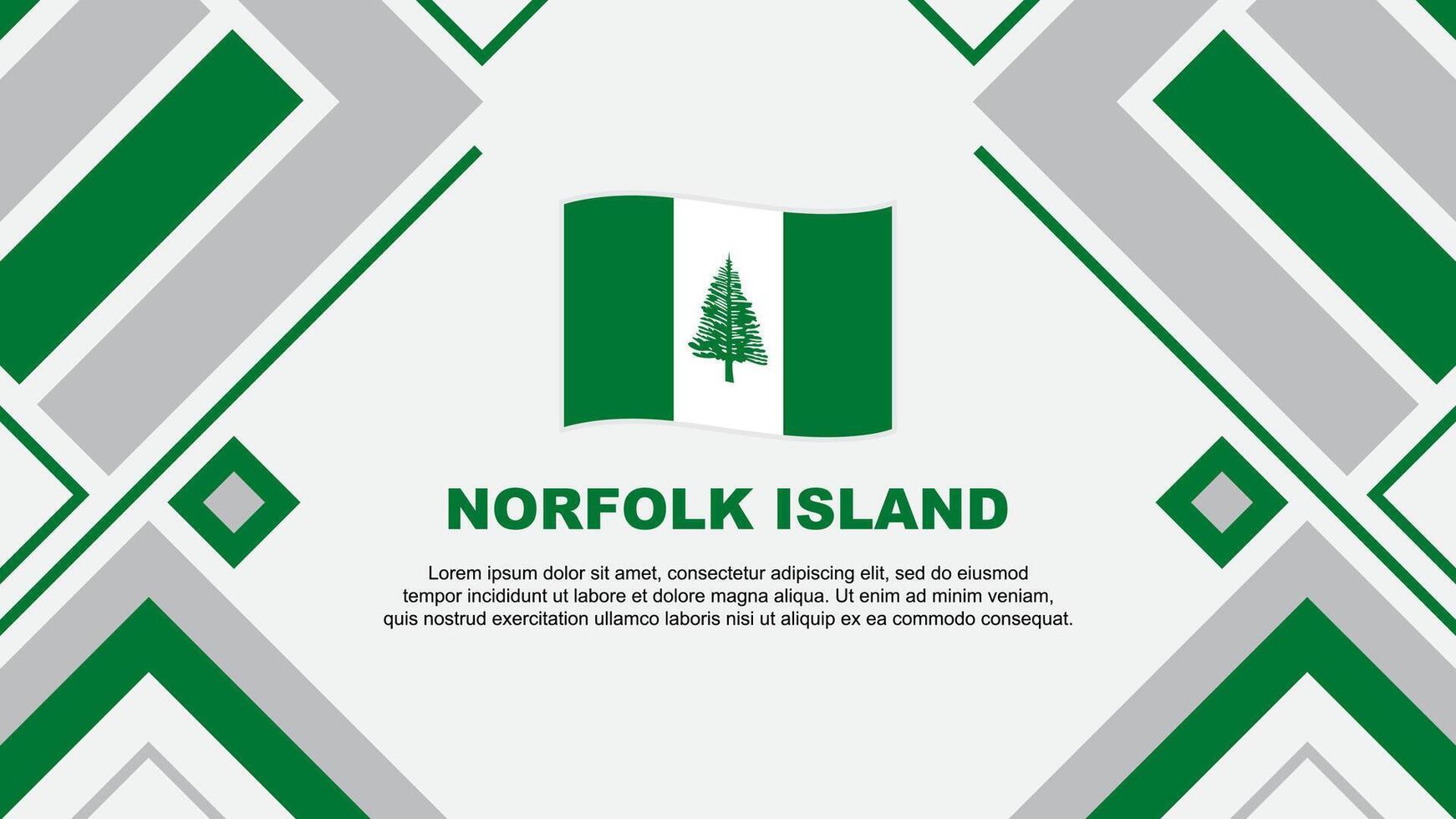 Norfolk Island Flag Abstract Background Design Template. Norfolk Island Independence Day Banner Wallpaper Vector Illustration. Norfolk Island Flag