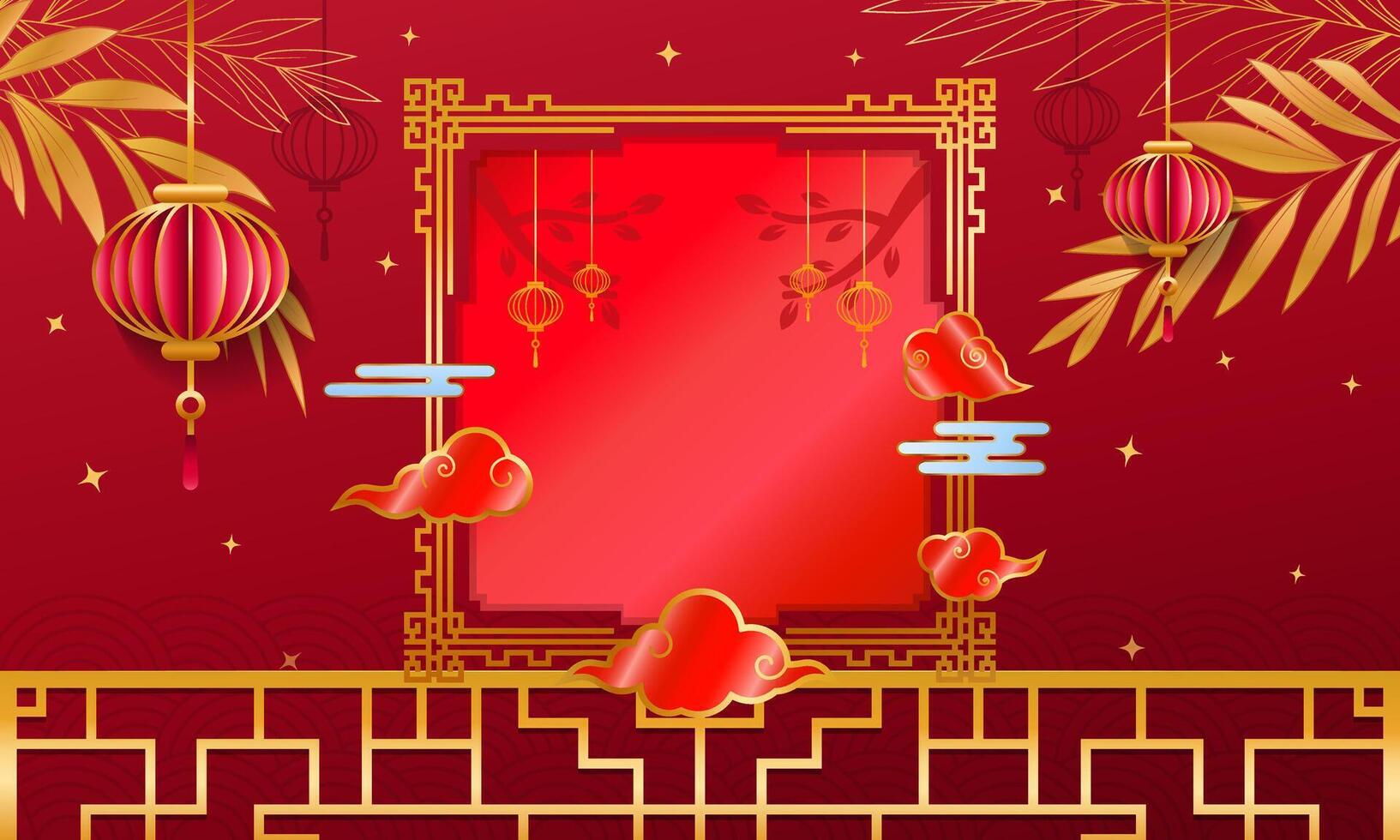 Happy Chinese New Year Luxurious Background vector