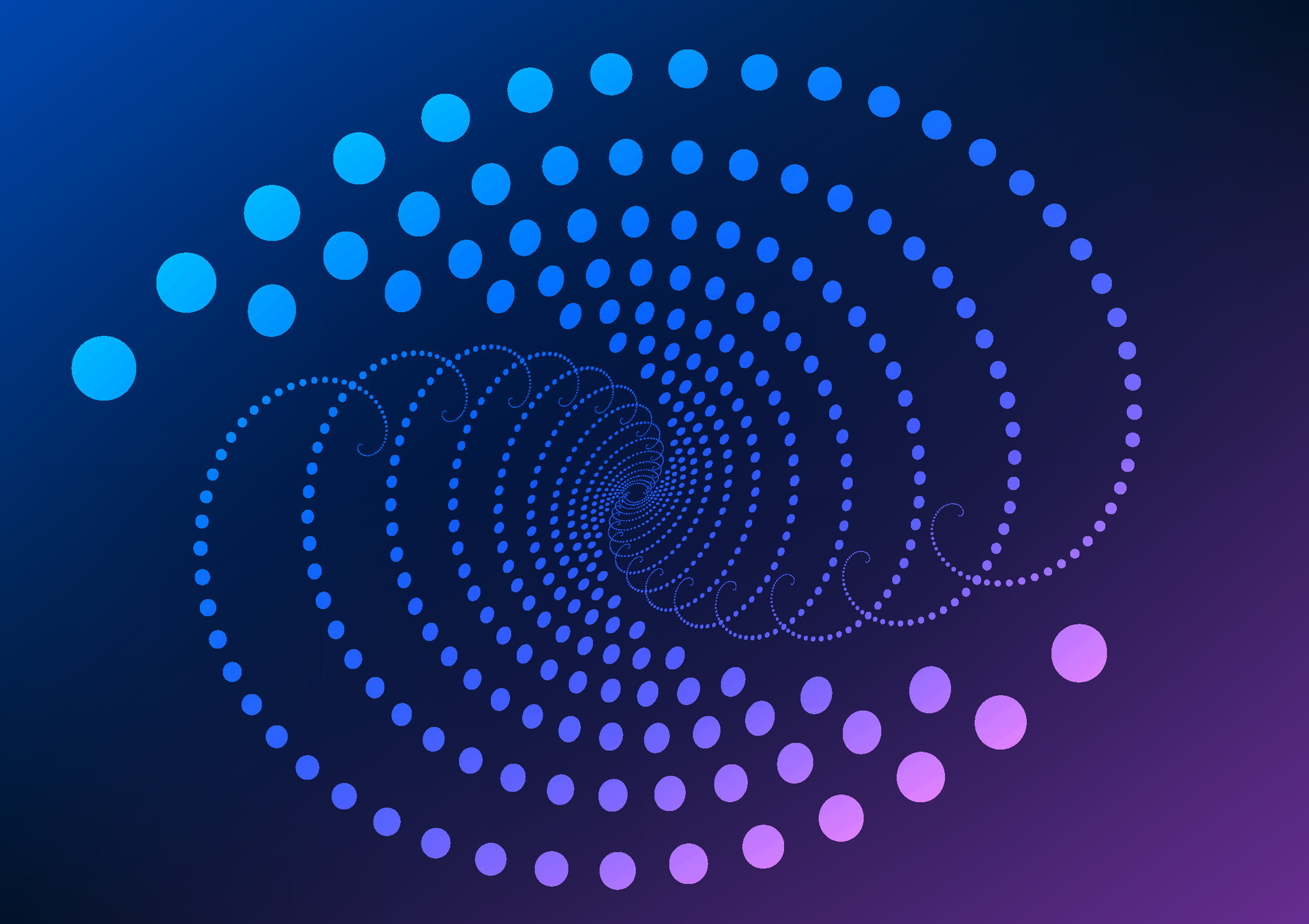 Abstract background Circular geometric shapes arranged in waves