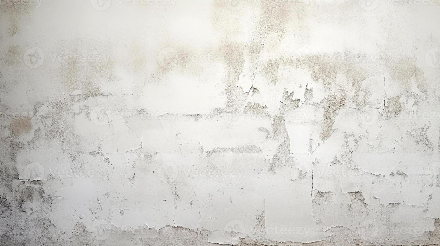 AI generated Old white wall texture. Grunge background with space for your design. photo