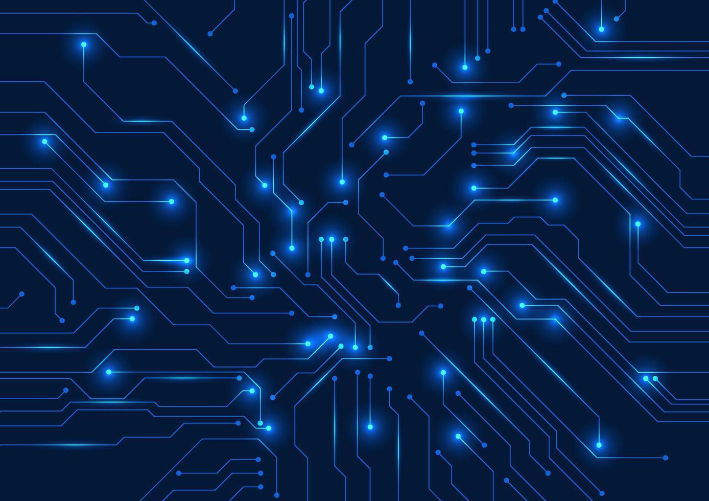 Circuit board technology background, The circuit board sends signals to the operation of electronic devices, with light. Vector illustration