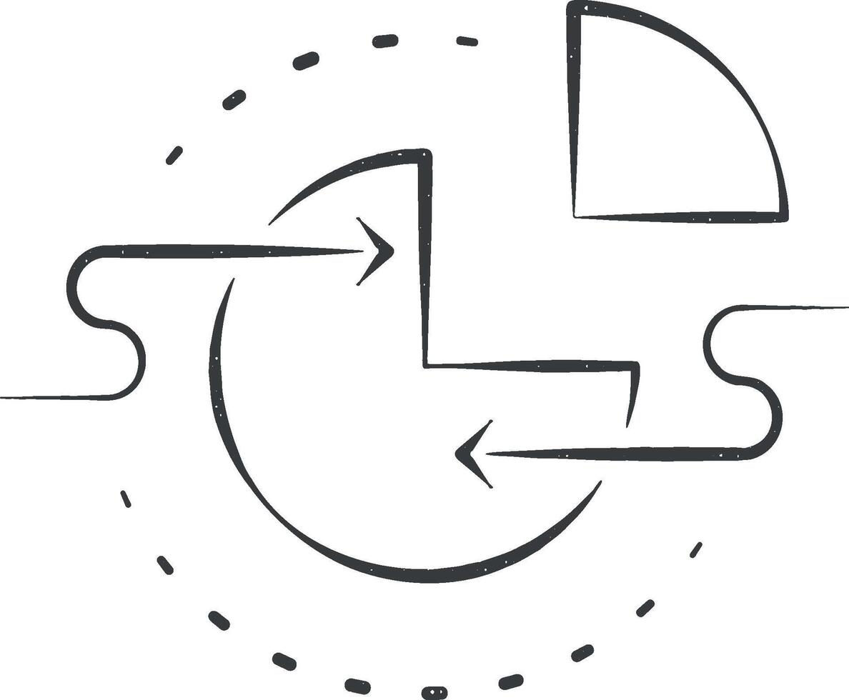 Data center icon vector illustration in stamp style