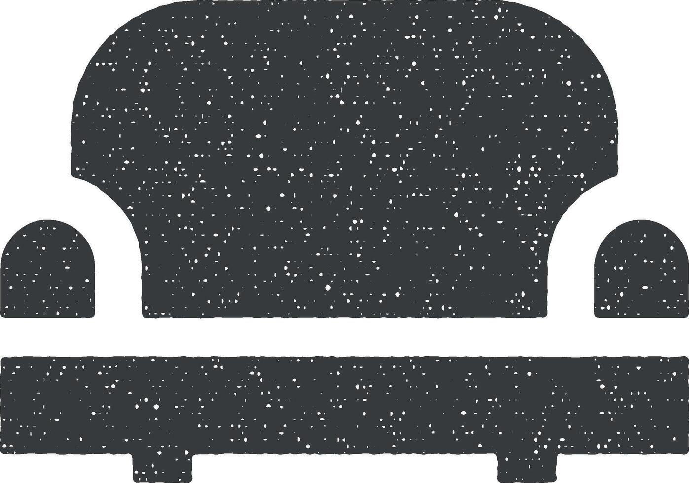 armchair glyph icon vector illustration in stamp style