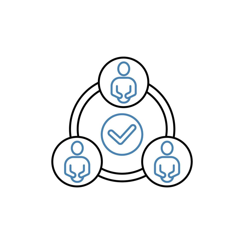 connection concept line icon. Simple element illustration. connection concept outline symbol design. vector