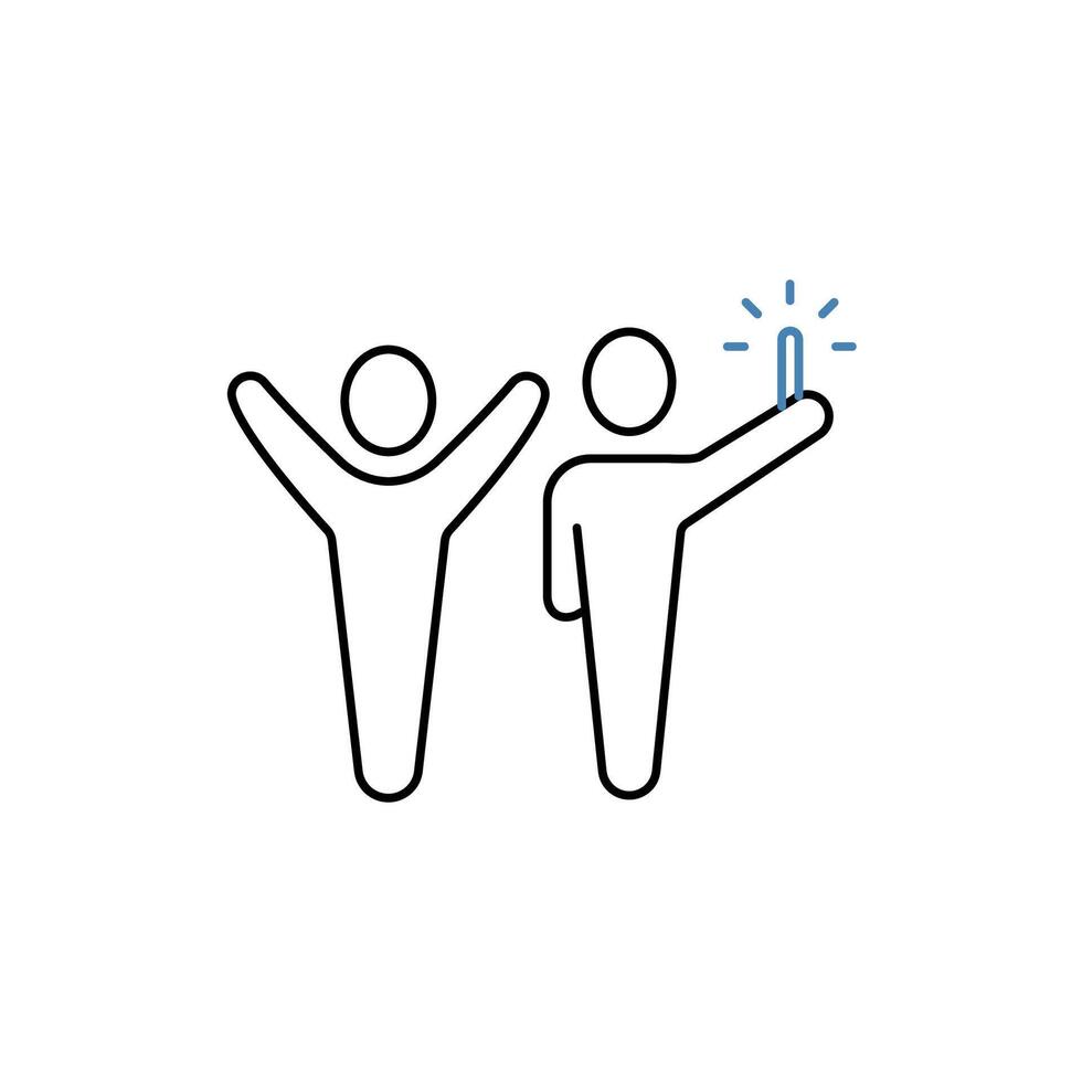memories concept line icon. Simple element illustration. memories concept outline symbol design. vector