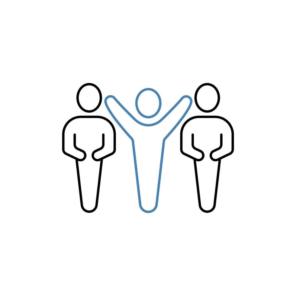 Friends concept line icon. Simple element illustration. Friends concept outline symbol design. vector