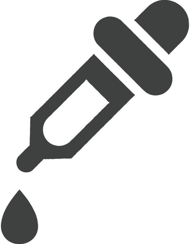 Dropper icon vector illustration in stamp style