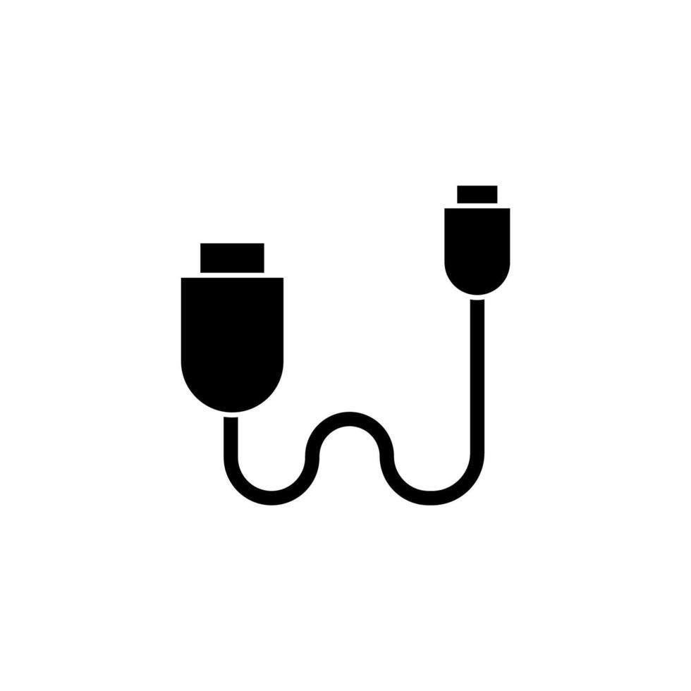 cable concepto línea icono. sencillo elemento ilustración. cable concepto contorno símbolo diseño. vector