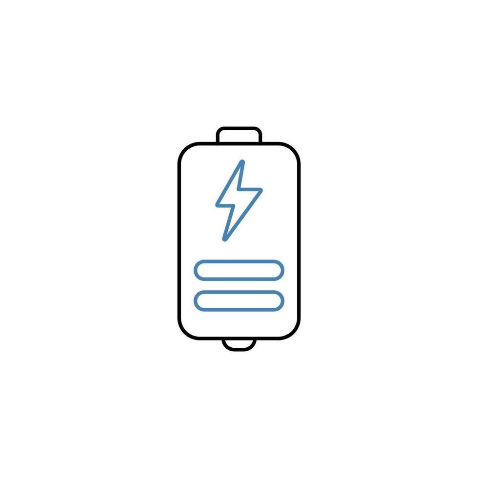 battery concept line icon. Simple element illustration. battery concept outline symbol design. vector