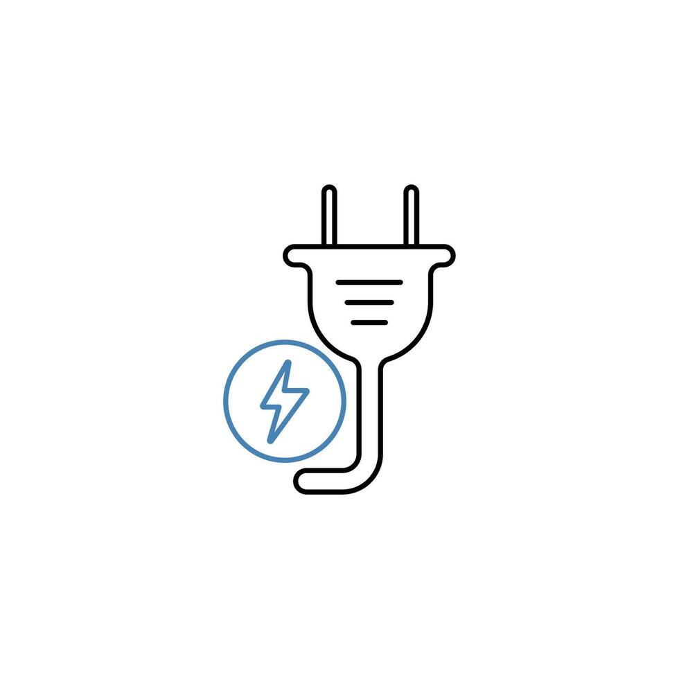 charge concept line icon. Simple element illustration. charge concept outline symbol design. vector