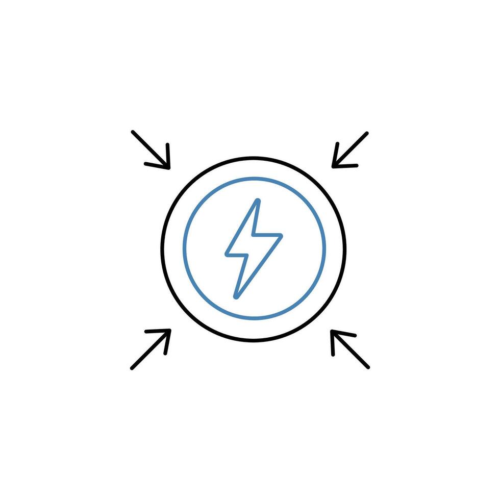 energy concept line icon. Simple element illustration. energy concept outline symbol design. vector