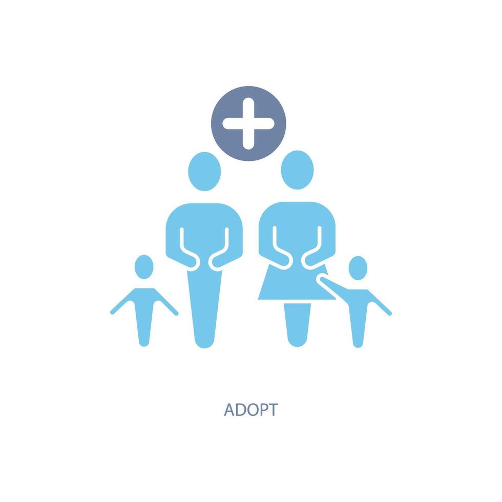 adopt concept line icon. Simple element illustration. adopt concept outline symbol design. vector