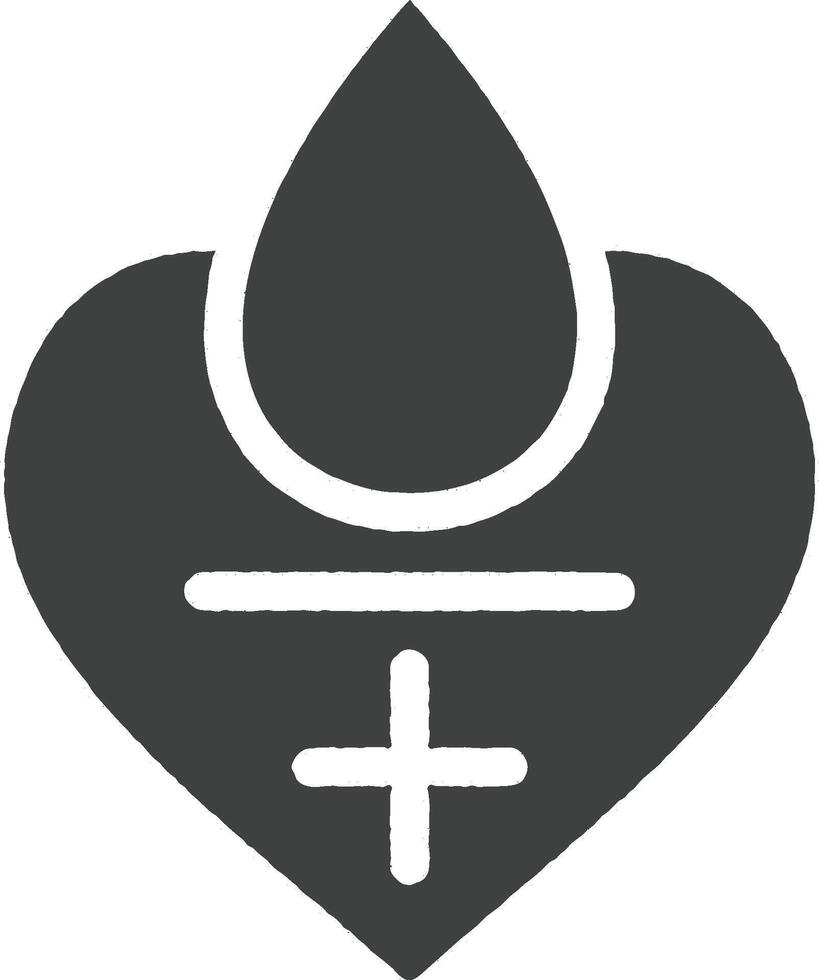 Blood donation icon vector illustration in stamp style