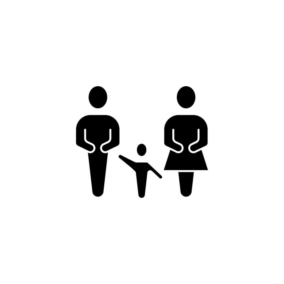 parents concept line icon. Simple element illustration. parents concept outline symbol design. vector