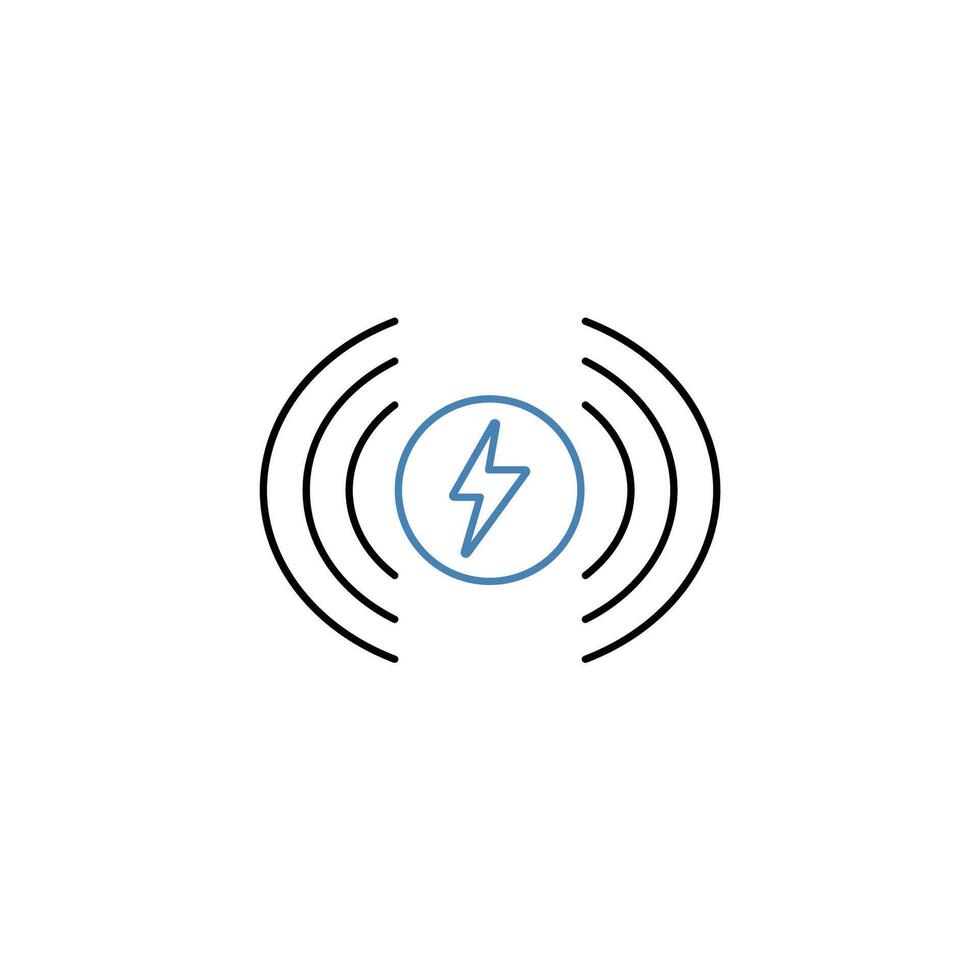 wireless concept line icon. Simple element illustration. wireless concept outline symbol design. vector