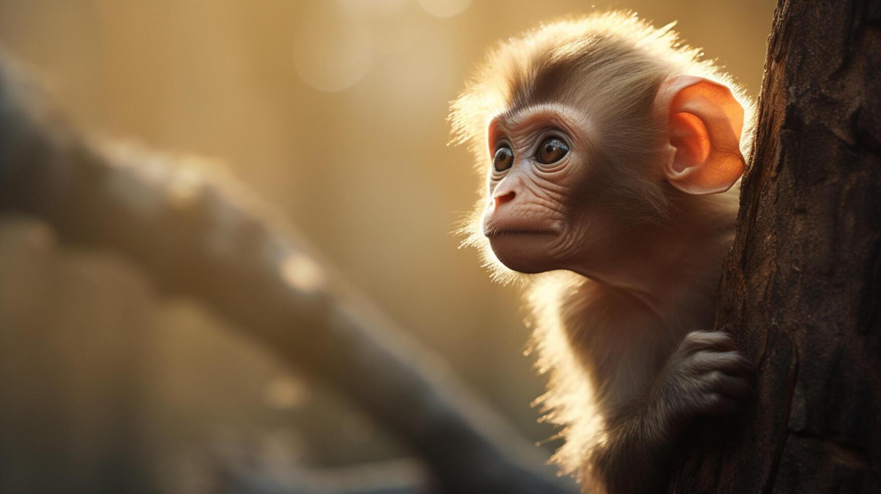AI generated monkey high quality image photo