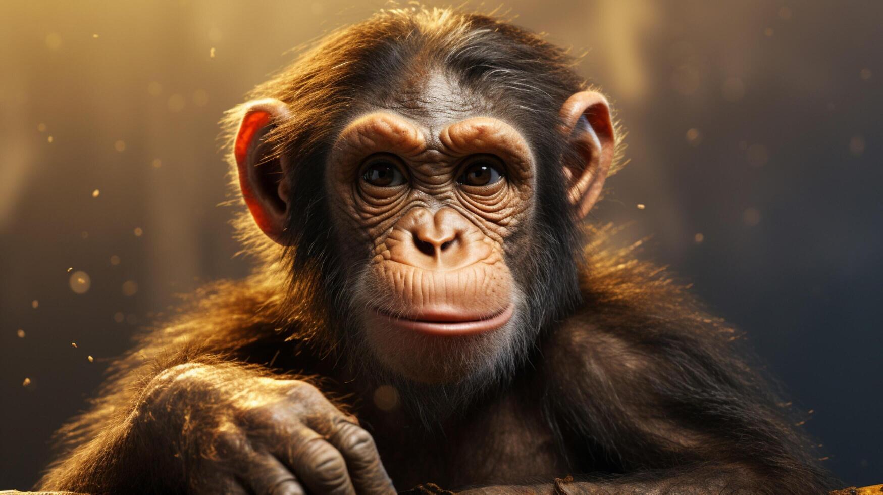 AI generated monkey high quality image photo