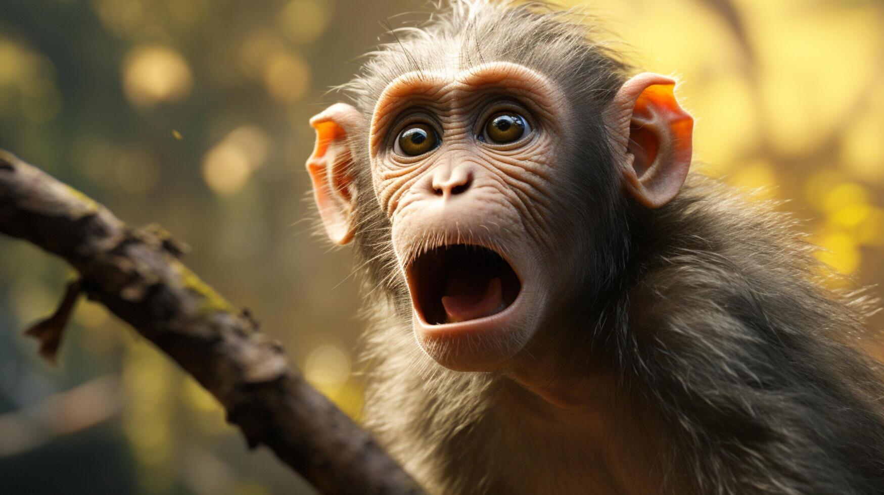 AI generated monkey high quality image photo