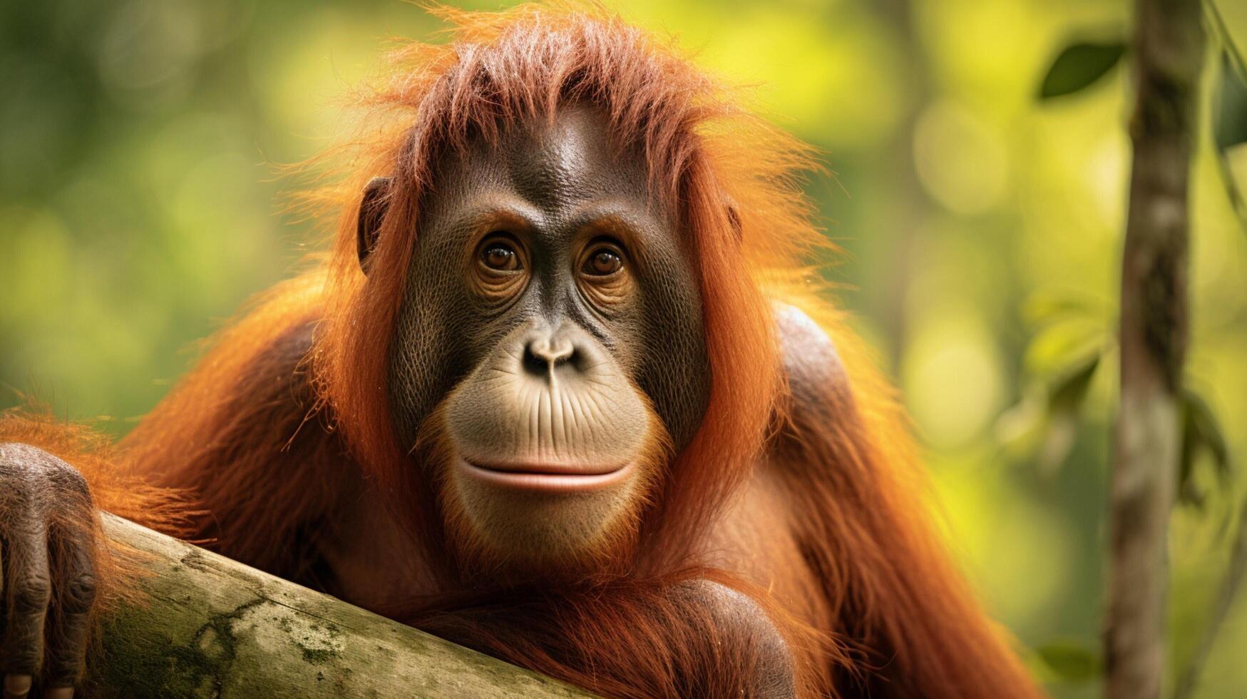 AI generated orangutan high quality image photo