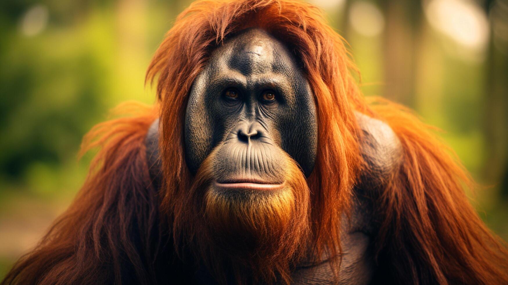 AI generated orangutan high quality image photo