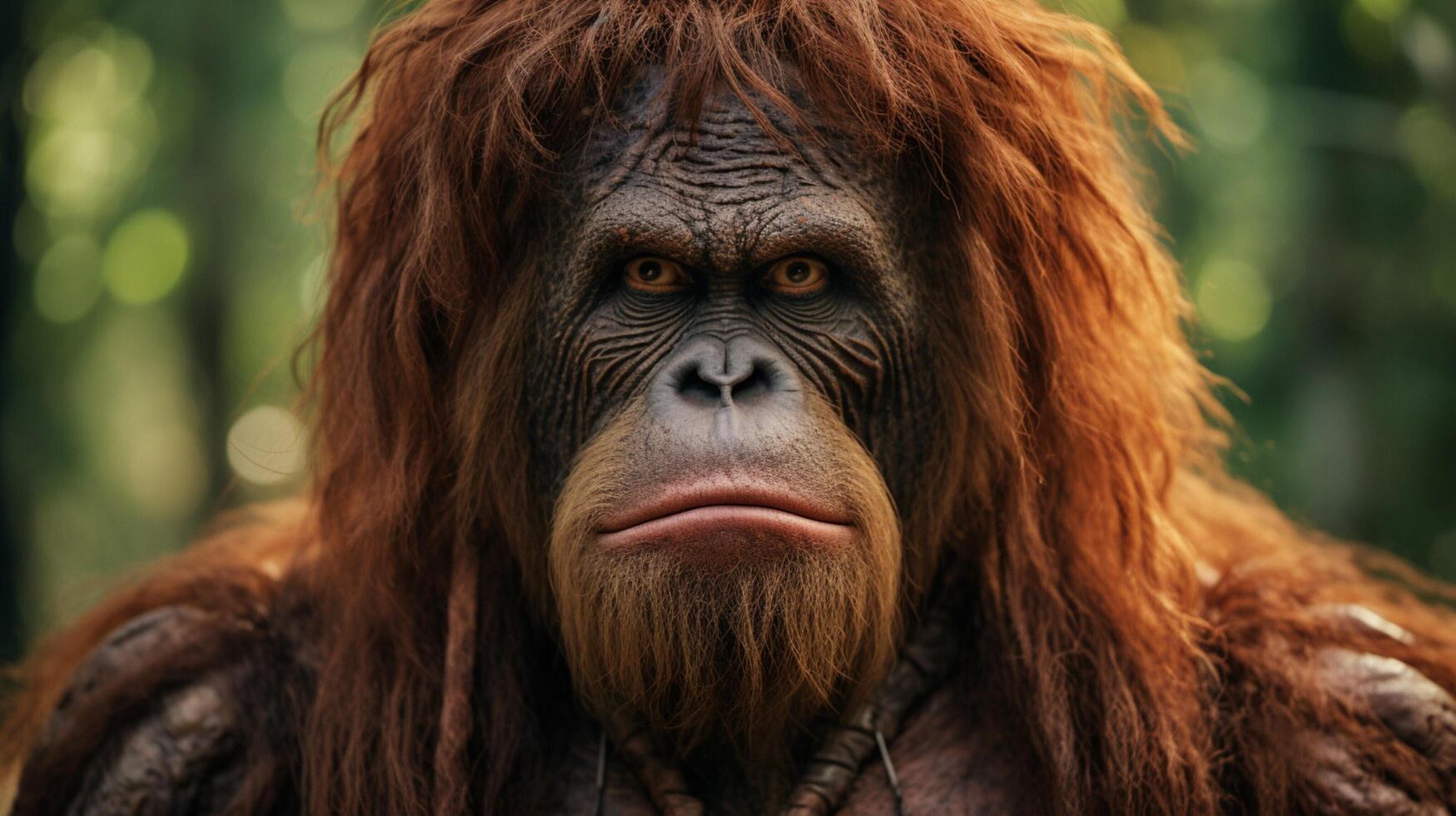 AI generated orangutan high quality image photo