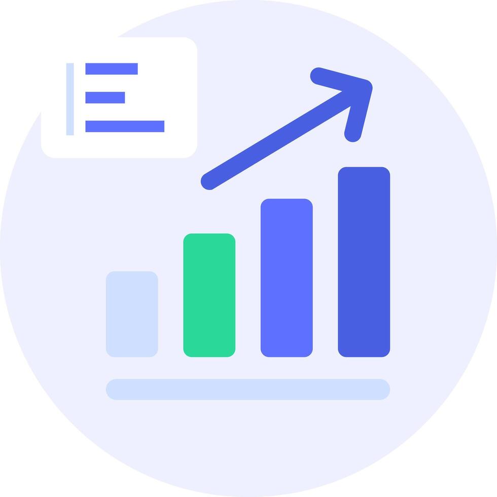 growth graph modern icon illustration vector