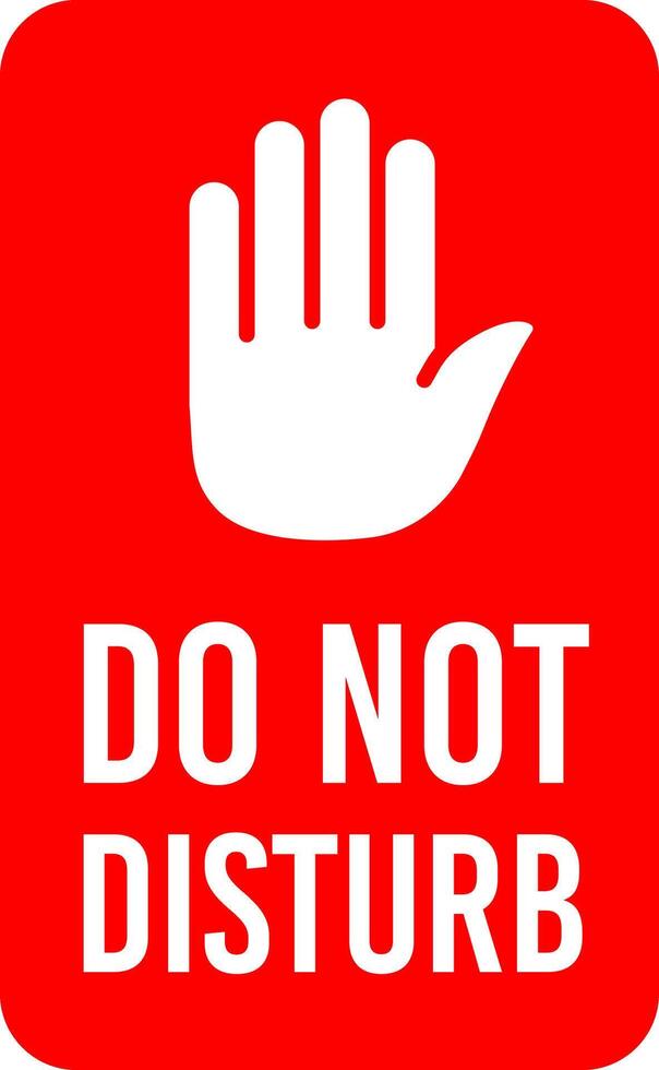 Do Not Disturb Sign illustration vector