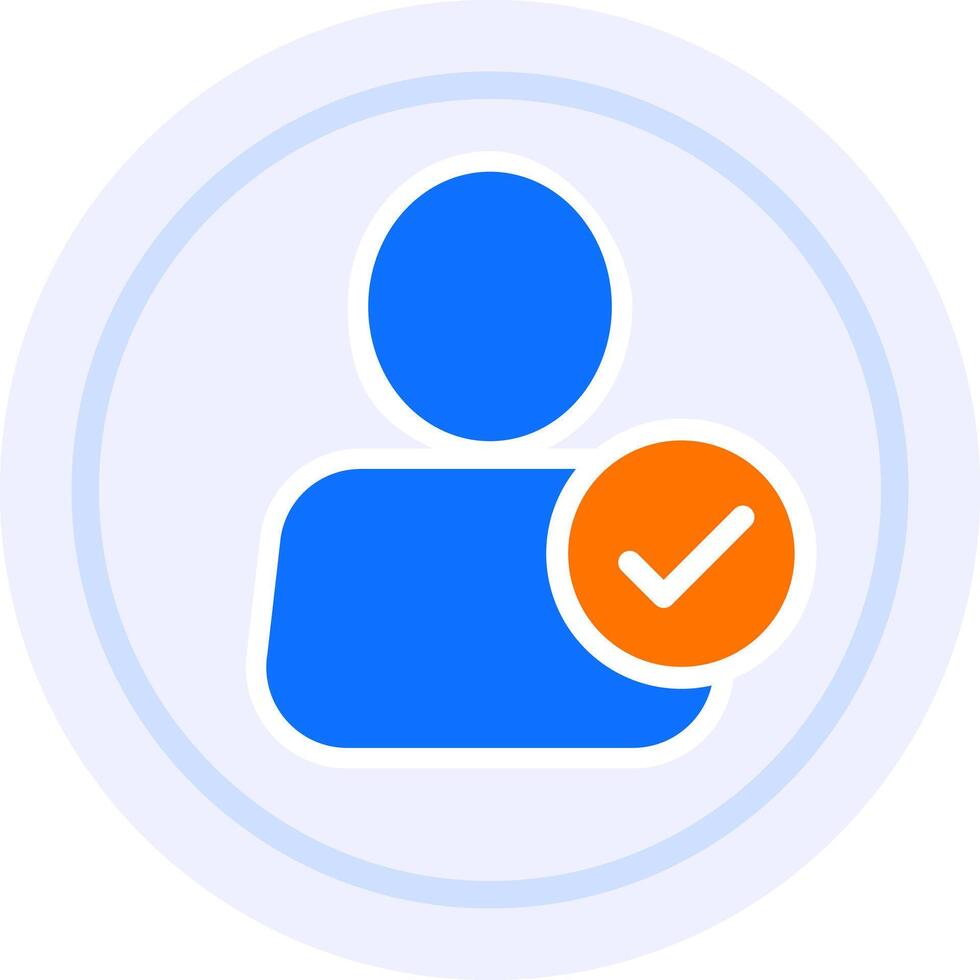active user verified user modern icon illustration vector