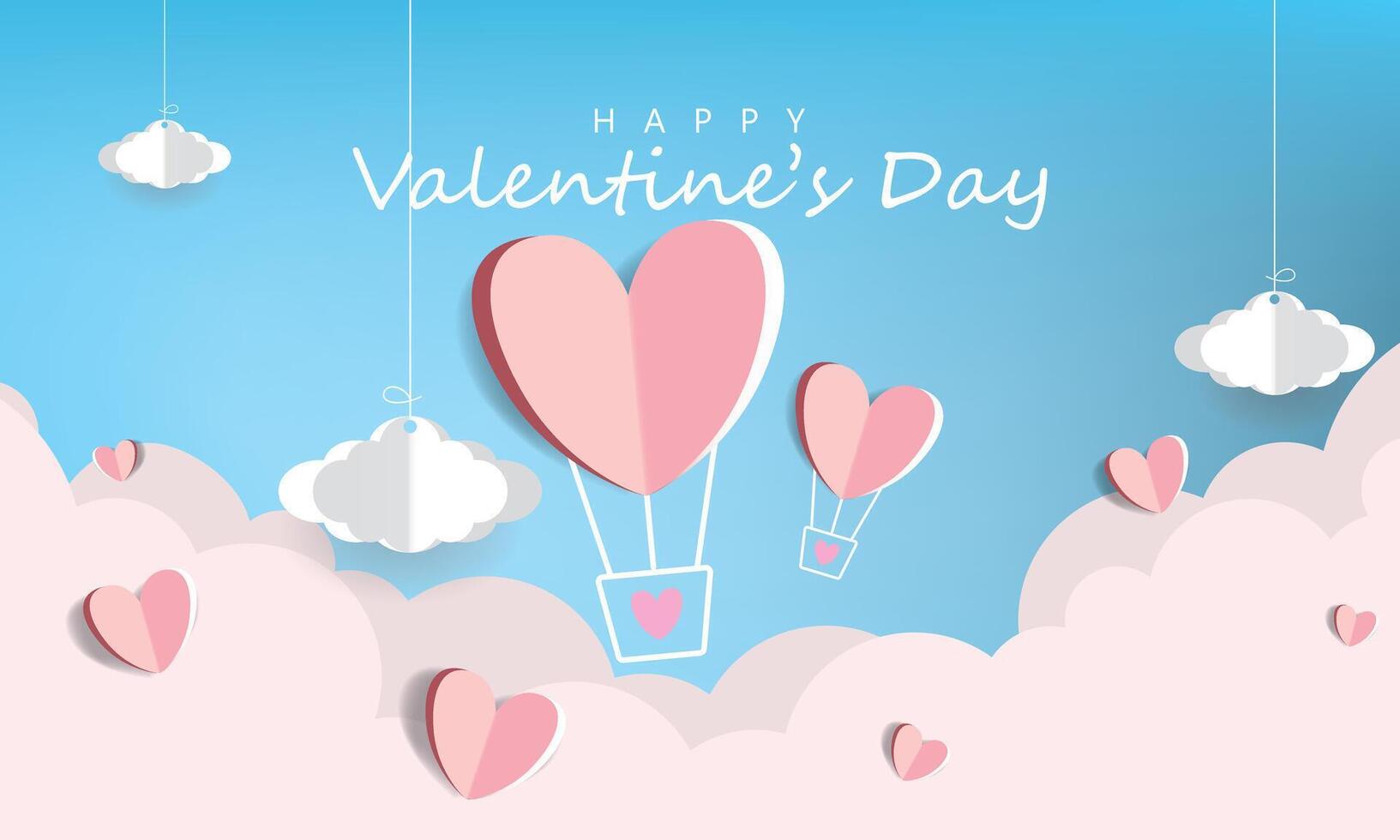 Valentines day vector background template.
