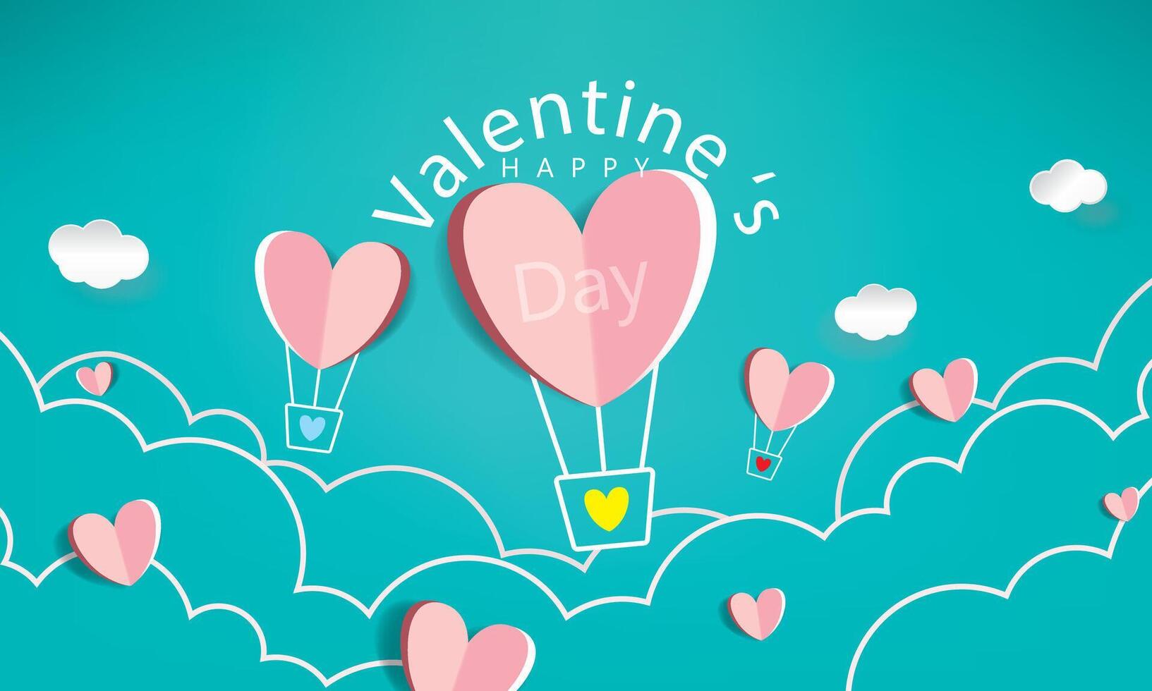 Valentines day vector background template.