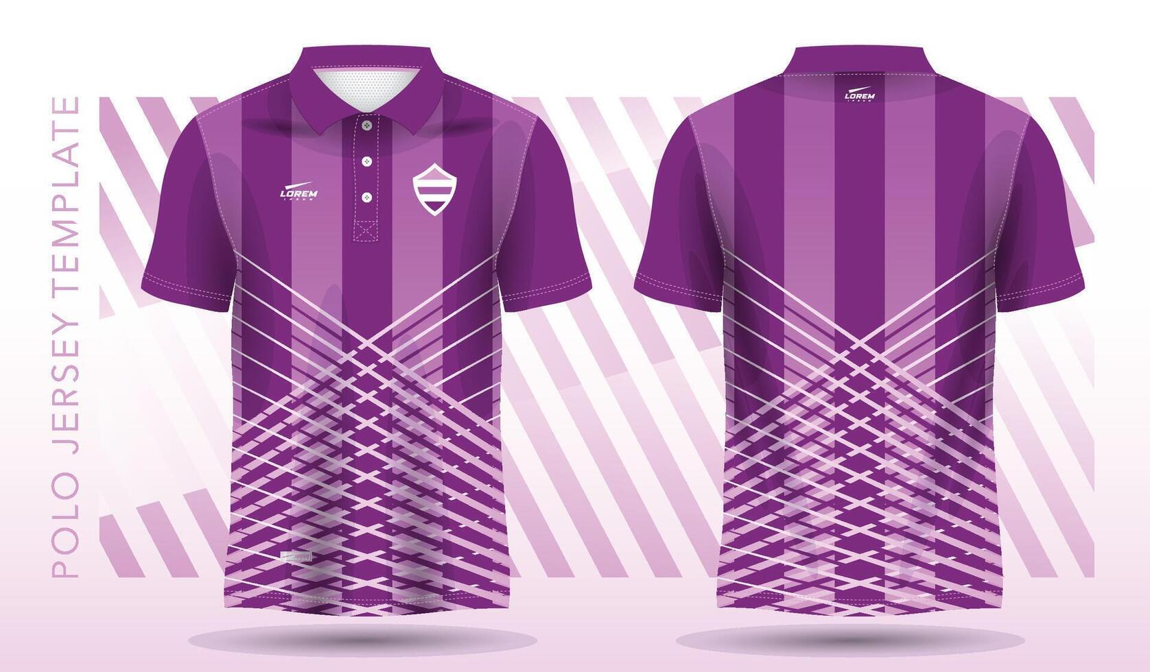 resumen púrpura antecedentes modelo para polo jersey deporte uniforme diseño vector