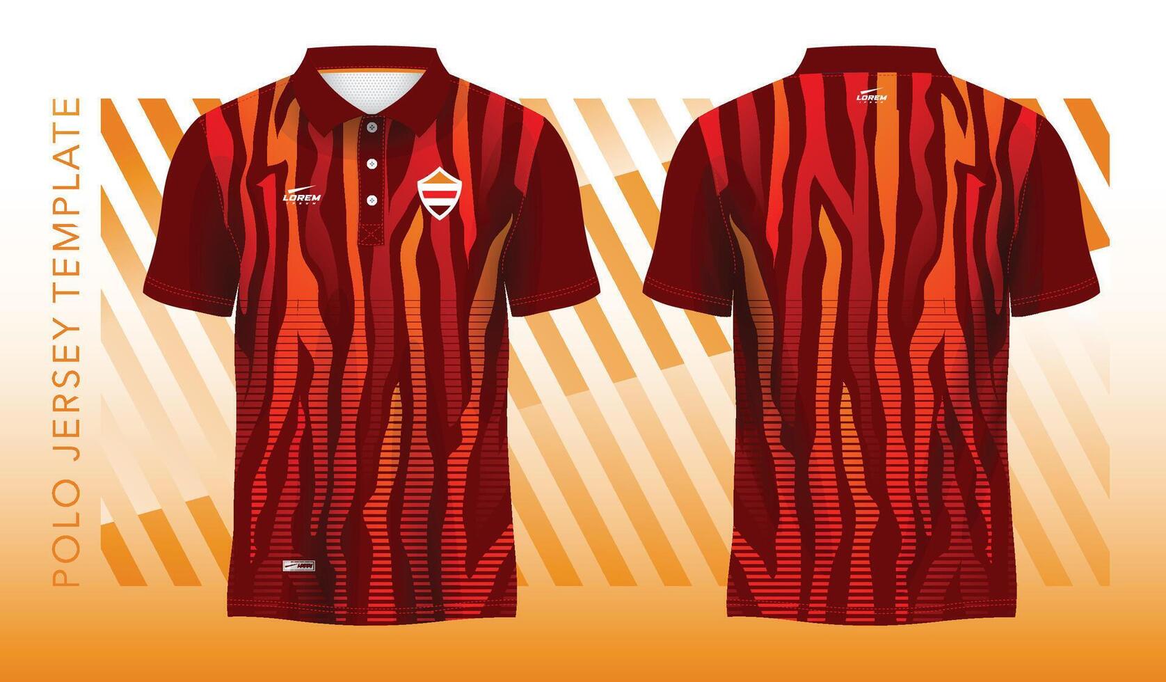 red abstract background and pattern for polo jersey sport design vector