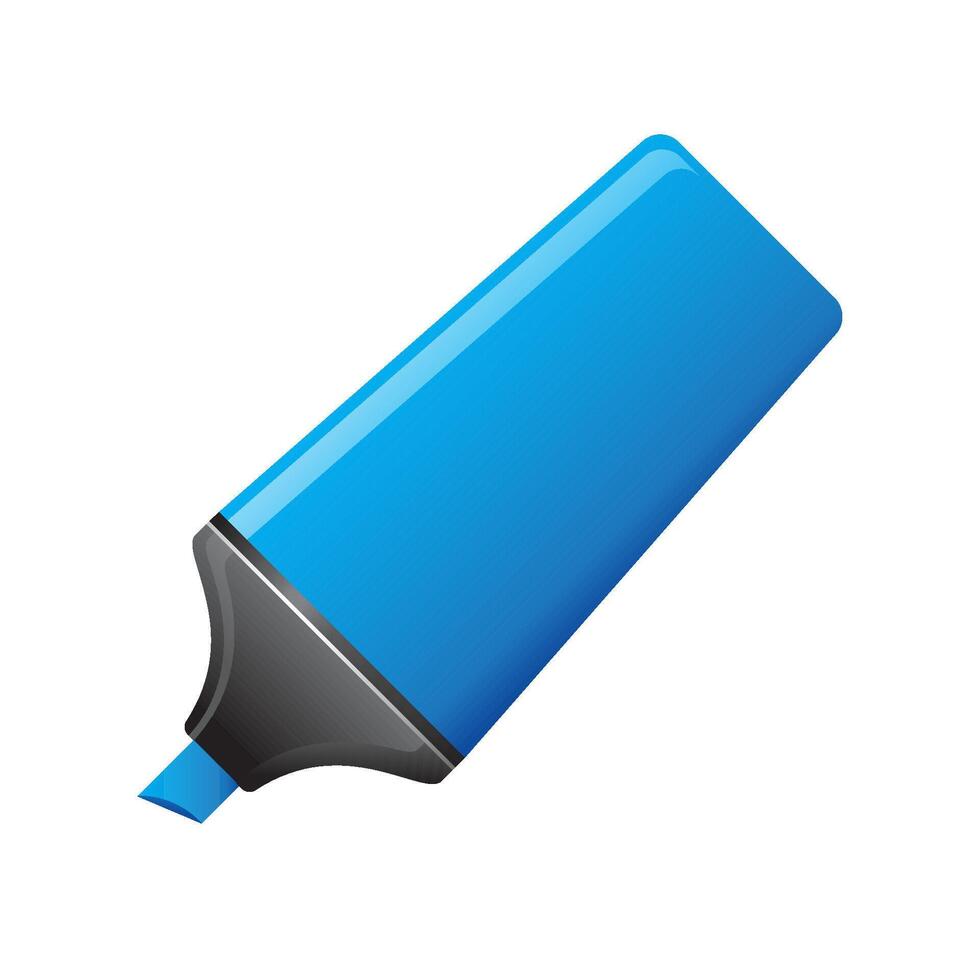 High light pen icon in color. vector