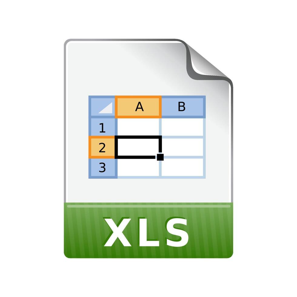 Spreadsheet file icon in color. Office report finance vector