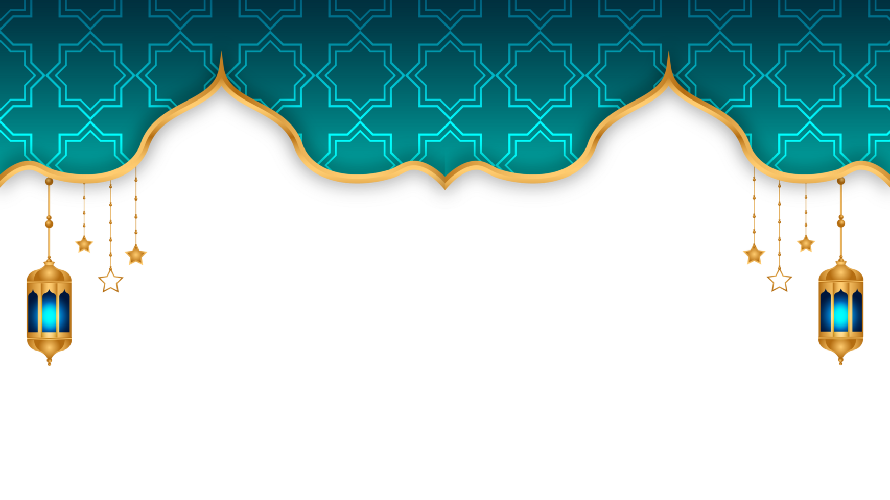 Islamic festival twibbon arabesque ramadan kareem or gold shape frame milad un nabi transparent background png