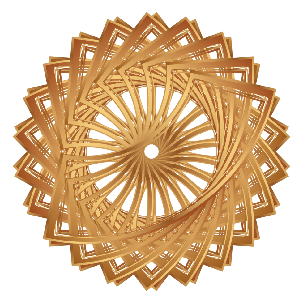 Luxury mandala golden transparent background in islamic pattern arabesque style for invitation card png
