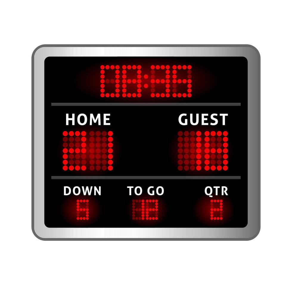 Score board icon in color. Sport technology vector